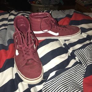 Maroon High top vans